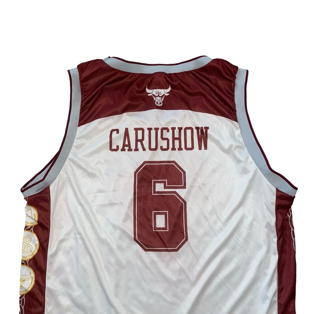 rare chicago bulls alex caruso carushow players series nba basketball jersey - Picture 7 of 7